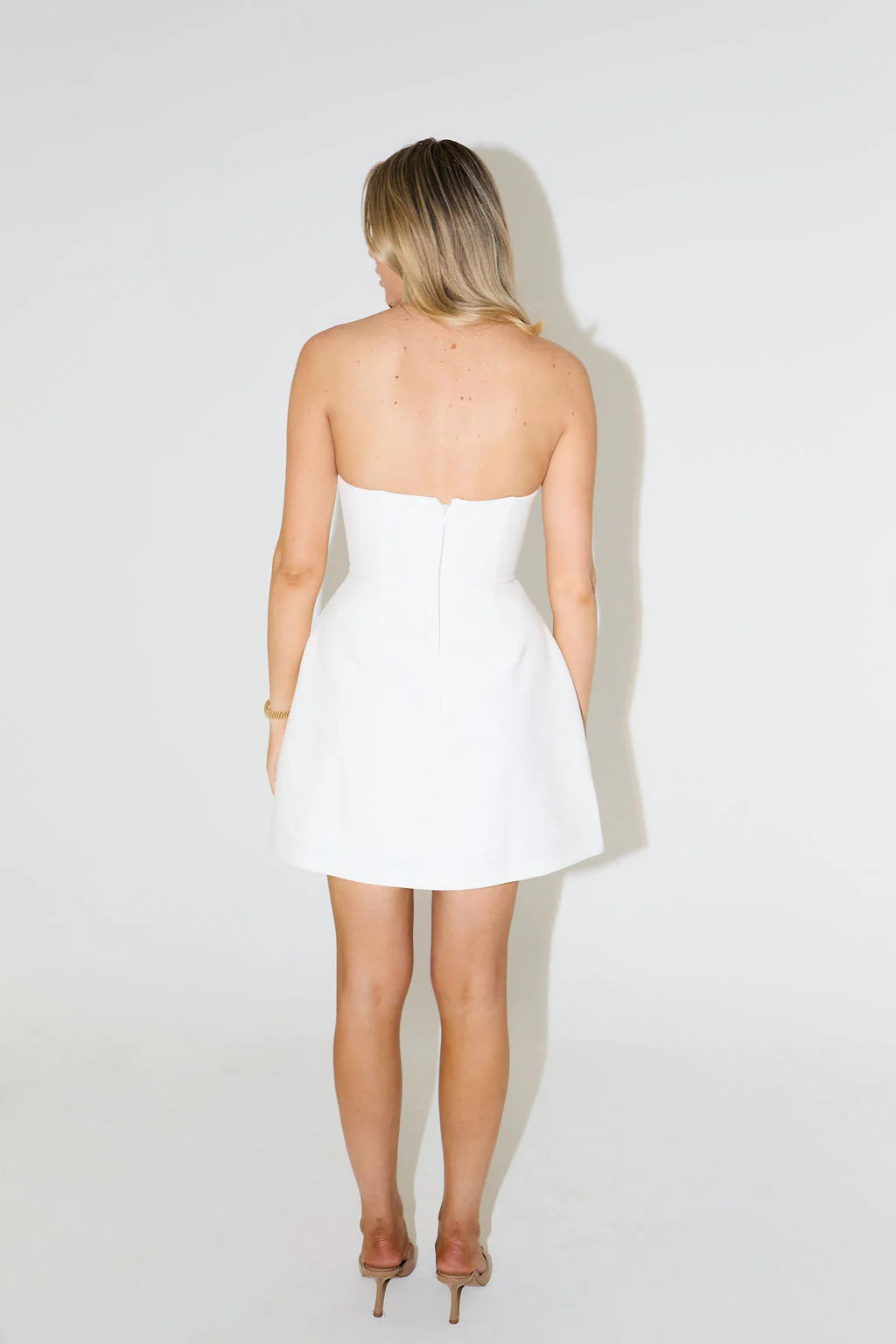 ISABELLE STRAPLESS SLEEVE MINI DRESS